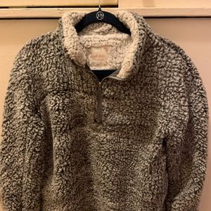 Fluffy Pullover Jacket
